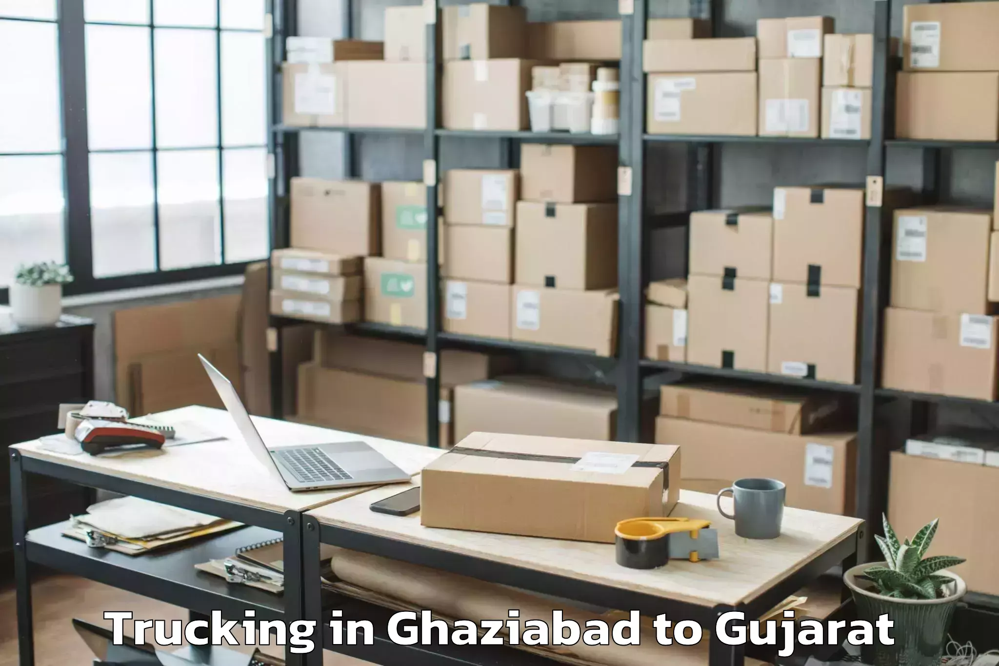 Book Ghaziabad to Paliyad Trucking